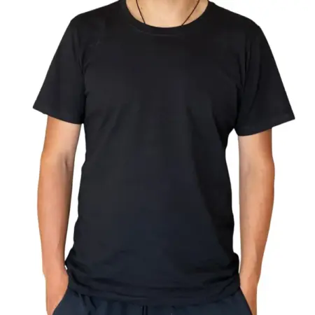 Polo negro de algodón Tanguis
